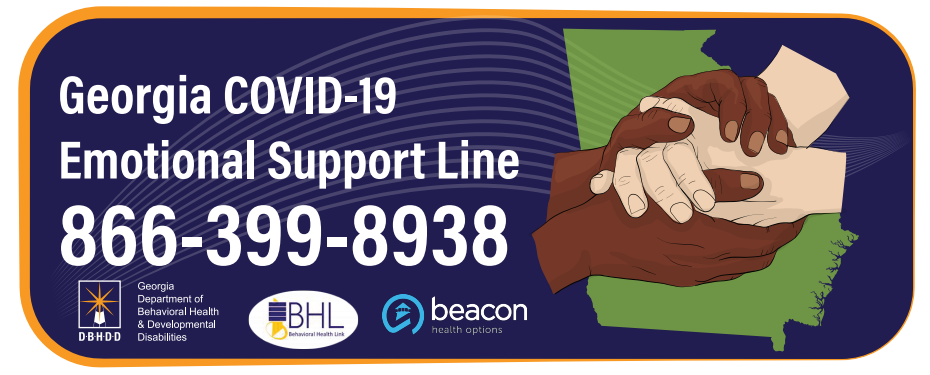 georgia covid 19 emotional support line